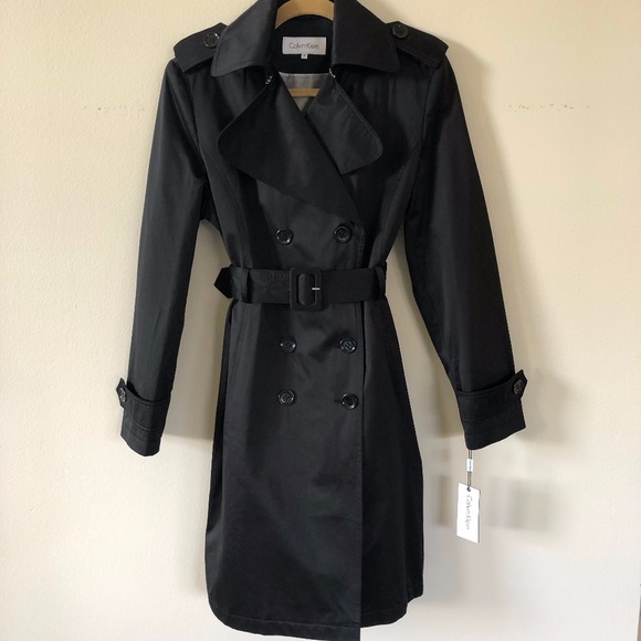 Calvin Klein Jackets & Blazers - Calvin Klein Black Trench Medium